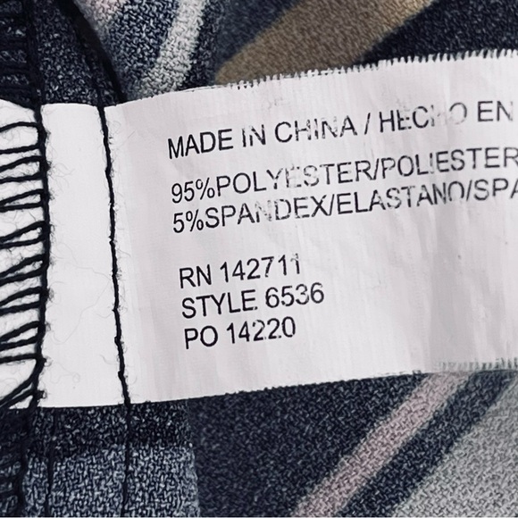 Eloquii Multicolor Striped Scoop Neck Asymmetrical Knit Dress Size 16 - Picture 8 of 8